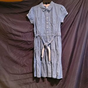 Girl's Denim Chambray Dress